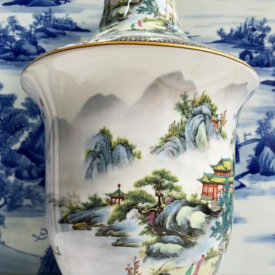 Bình họa tiết Nhân Sơn Trang